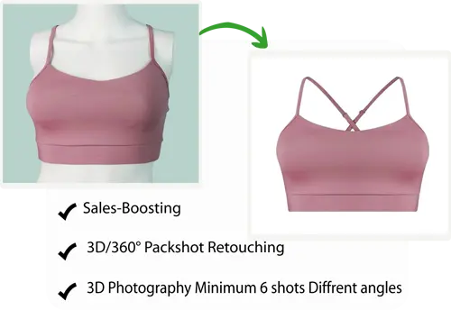 ClippAsia There are Sample photo for 3D/360° Packshot Retouching Service banner 