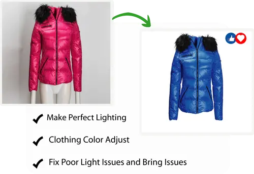 ClippAsia There are Sample photo in this banner simple Clothing Color Adjust Service banner 